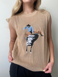 Buckin’ Rodeo Sleeveless Sweater