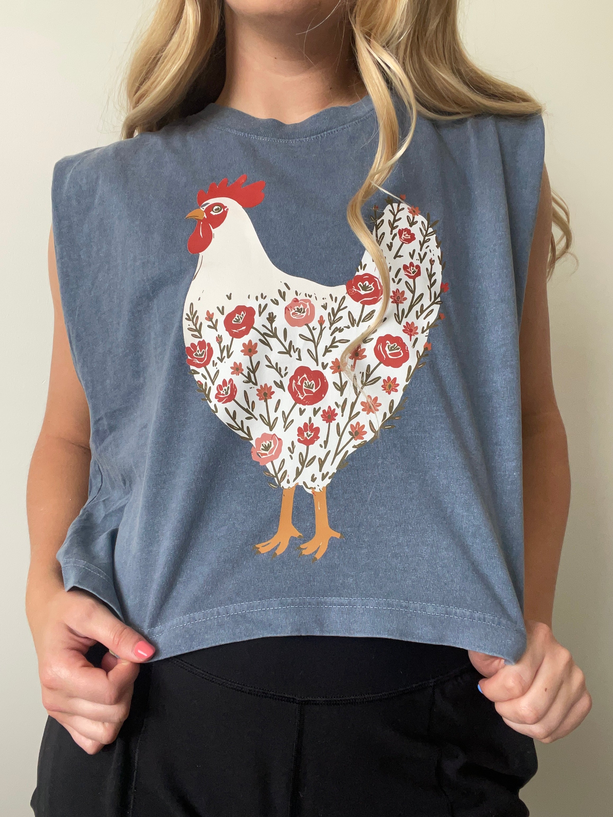 Wildflower Hen Graphic Tank