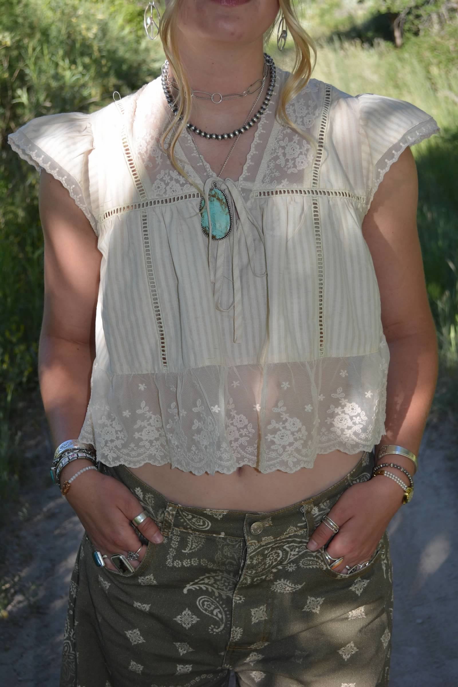 Ivory Heirloom Top
