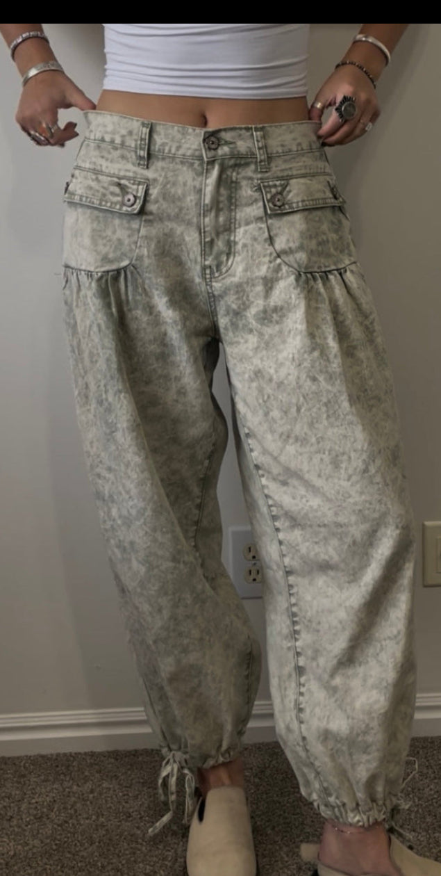 Sage Washed Jeans